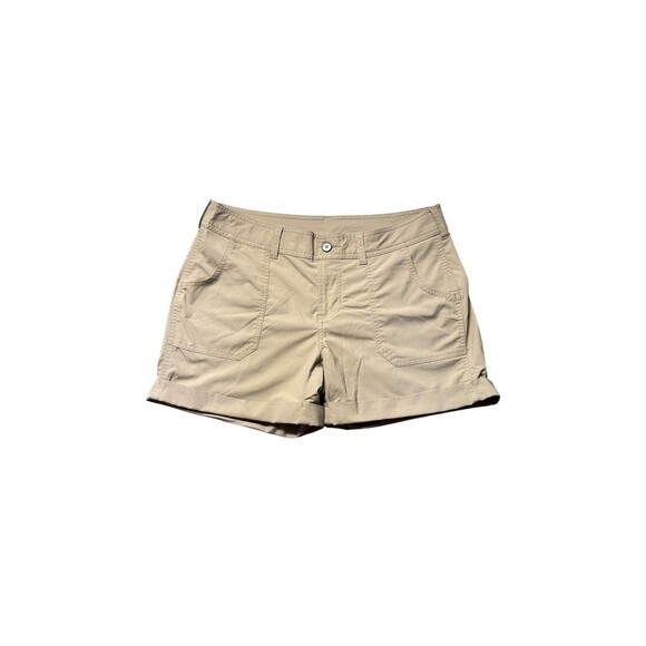 The North Face Pants - The North Face Women’s Khaki Nylon Stretch Shorts Size 10 Outdoor Hiking Cuffed